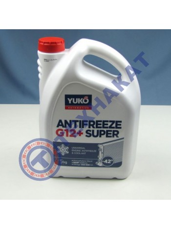 Жидкость охлаждающая YUKO Antifreeze -40 Super G12+ красный (канистра 5л)