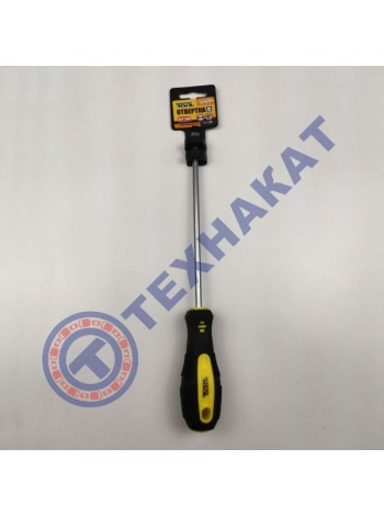Отвертка шлицевая SL6 х 200мм Mastertool