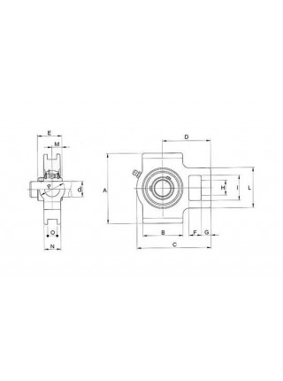Подшипник UCT210 KG Индия 50*90*23