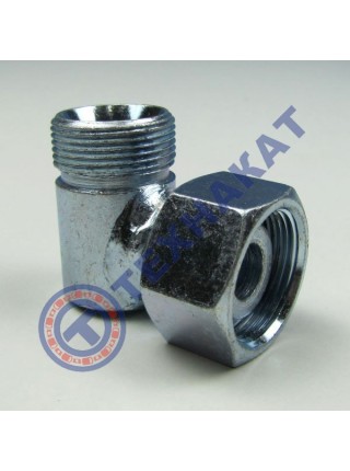 Штуцер угловой S32-S32 (М27х1,5 гайка-М27х1,5)