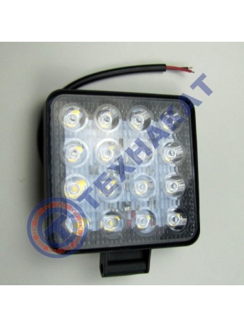 Фара LED квадратная 48W 16 диодов