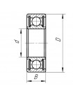 Подшипник 6201 2RSRC3 (70-180201) ZVL Словакия 12*32*10