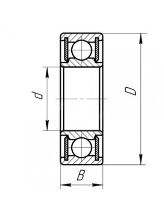 Подшипник 6206 2RSRC3 (70-180206) ZVL Словакия 30*62*16