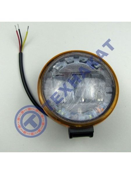 Фара LED круглая 30W + LED кольцо