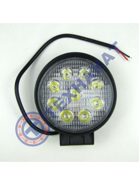 Фара LED круглая 27W (узкий луч)