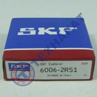 Подшипник 6006 2RS (180106) SKF Италия 30*55*13