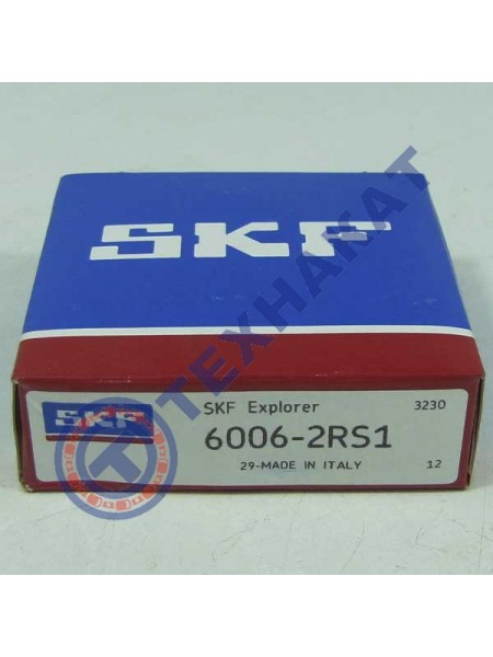 Подшипник 6006 2RS (180106) SKF Италия 30*55*13