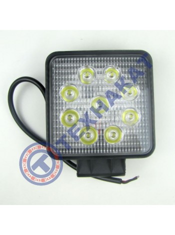 Фара LED квадратная 27W (узкий луч)
