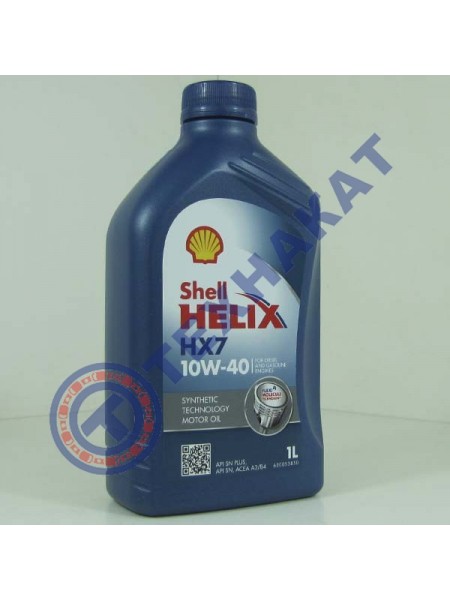 Масло моторное SHELL Helix HX7 10W-40
