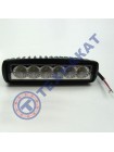 Фара LED прямоугольная 18W 6 диодов