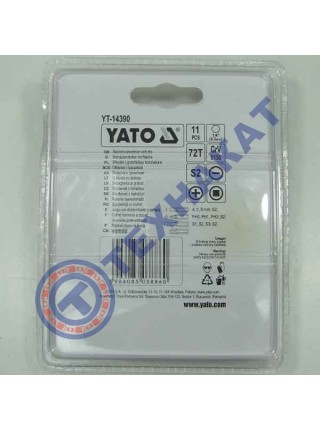 Набор насадок отверточных с трещёткой YT-14390 YATO