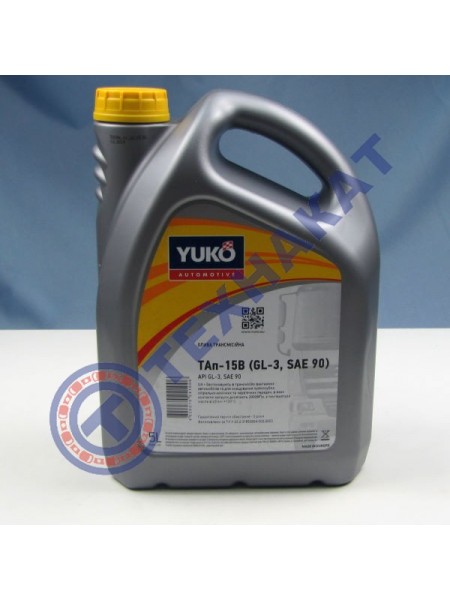 Масло трансмиссионное YUKO ТАп-15В GL-3, SAE90 (канистра 5л)