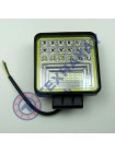 Фара LED квадратная 126W 42 лампы + LED кольцо