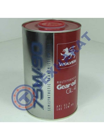 Масло трансмисионное MULTIPURPOSE GEAR OIL API GL-4 75W-90 WOLVER