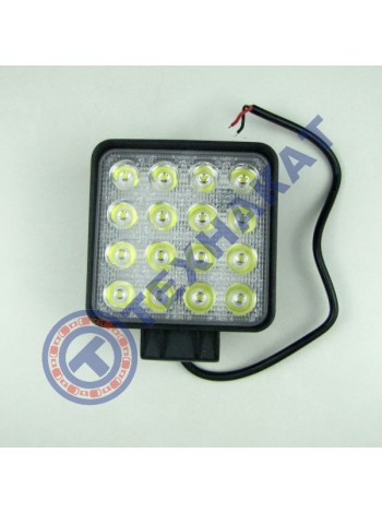 Фара LED квадратная 48W (узкий луч)
