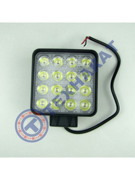 Фара LED квадратная 48W (узкий луч)