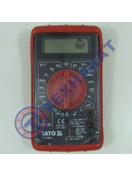 Мультиметр (тестер) цифровой YT-73080 YATO