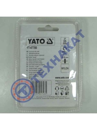 Щетка зачистная (нейлон) для дрели YT-47780 YATO