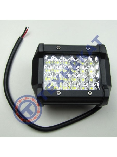 Фара LED прямоугольная 72W 24 диода