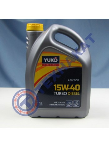 Масло моторное YUKO TURBO DIESEL 15W-40 API CD/SF (канистра 5л)