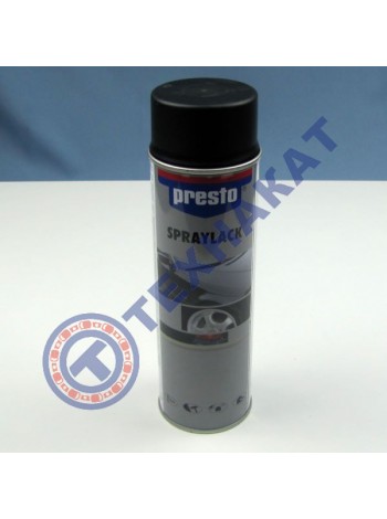 Спрей-краска (черный матовый) Presto 500ml