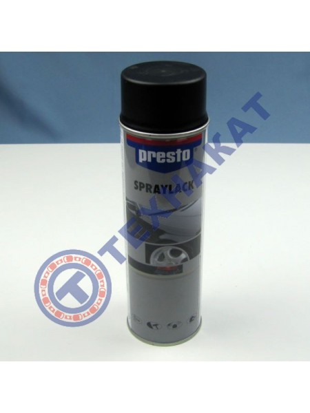 Спрей-краска (черный матовый) Presto 500ml