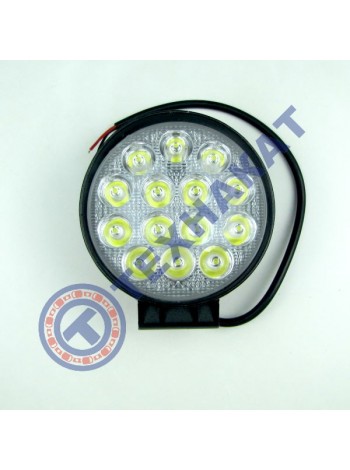 Фара LED круглая 42W (узкий луч)