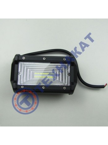 Фара LED прямоугольная 72W 24 диода, широкий луч