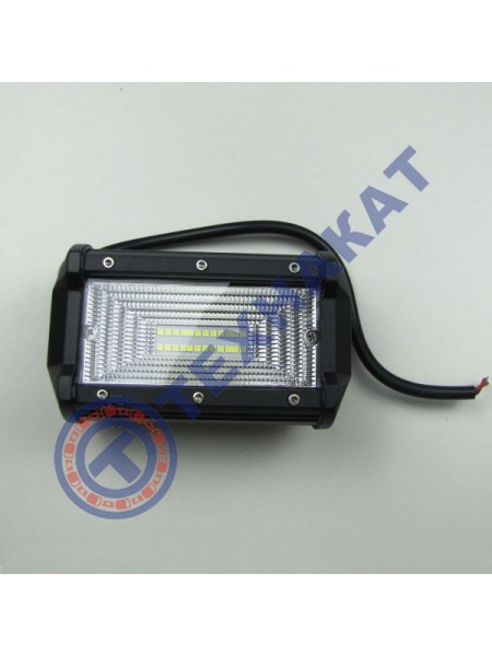 Фара LED прямоугольная 72W 24 диода, широкий луч