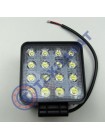 Фара LED квадратная 48W широкий луч