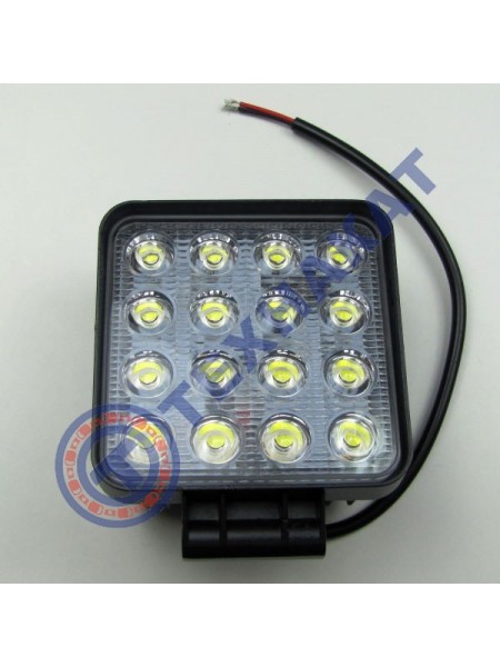 Фара LED квадратная 48W широкий луч