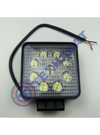Фара LED квадратная 27W широкий луч