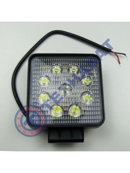 Фара LED квадратная 27W широкий луч