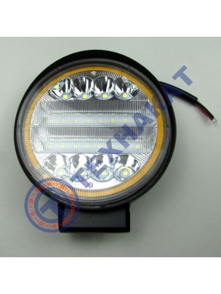 Фара LED круглая 72W 42 лампы + LED кольцо