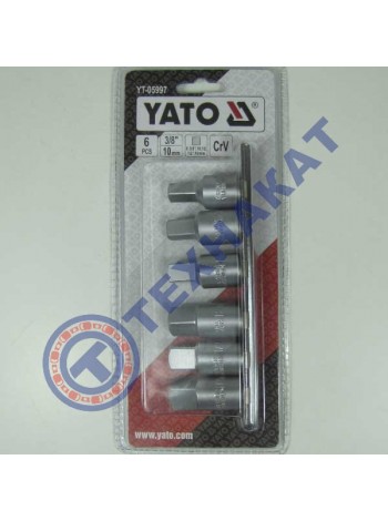 Головки торцевые для маслозаливных пробок YT-05997 YATO