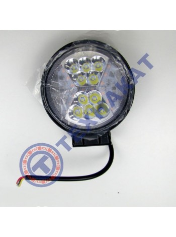 Фара LED круглая 42W + рассеиватель
