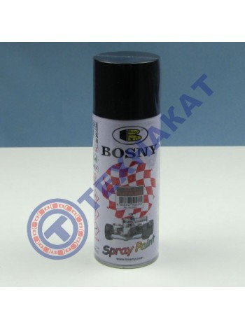 Спрей-краска № 4 (черный матовый) Bosny 400ml