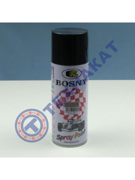 Спрей-краска № 4 (черный матовый) Bosny 400ml