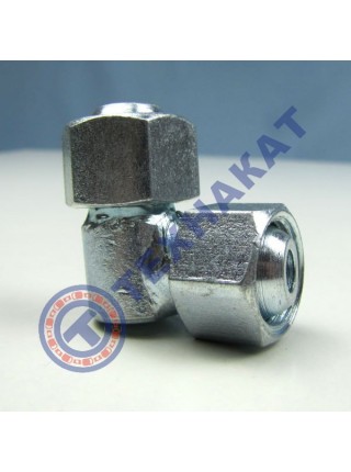 Штуцер угловой S24-S24 (М20х1,5 гайка-М20х1,5 гайка)