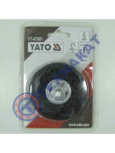 Щетка зачистная (нетканое волокно) для дрели YT-47801 YATO