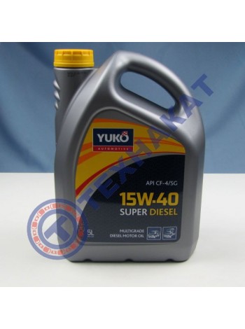 Масло моторное YUKO SUPER DIESEL 15W-40 API CF-4/SG (канистра 5л)