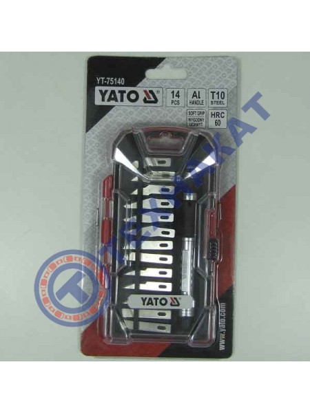 Ножи прецизионные с держателем YT-75140 YATO