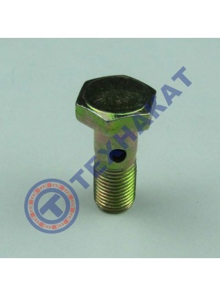 Болт-штуцер топливный обратки форсунки М10х1.0х22 (1 отверстие) 36-1104787
